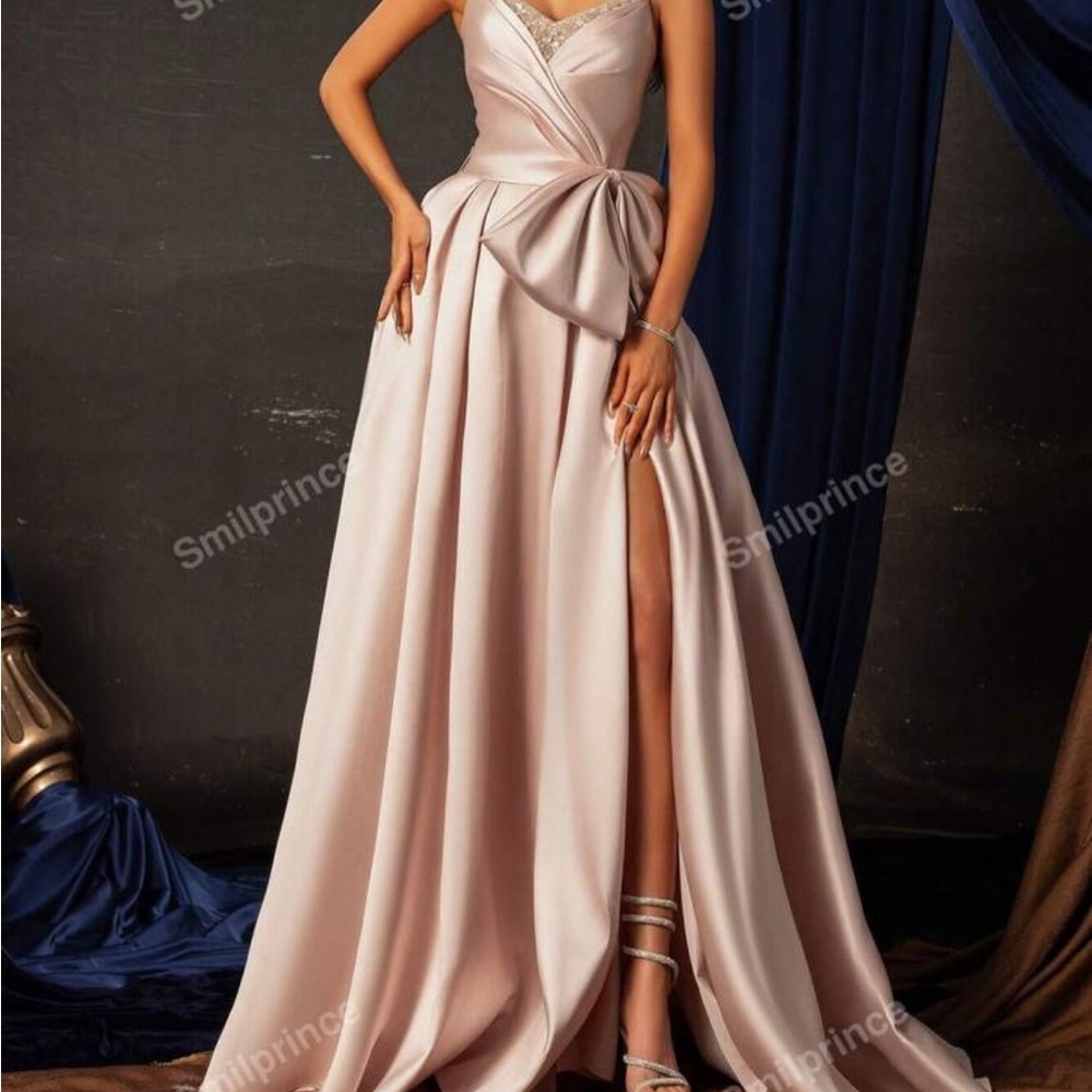 Elegant Pink Evening Gown